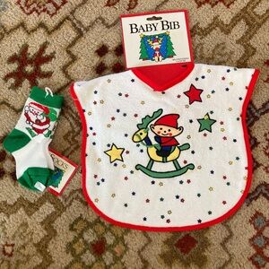New Christmas Bib and Socks
